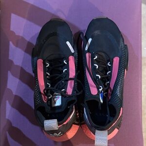 Adidas Black and Pink Athletic Shoes